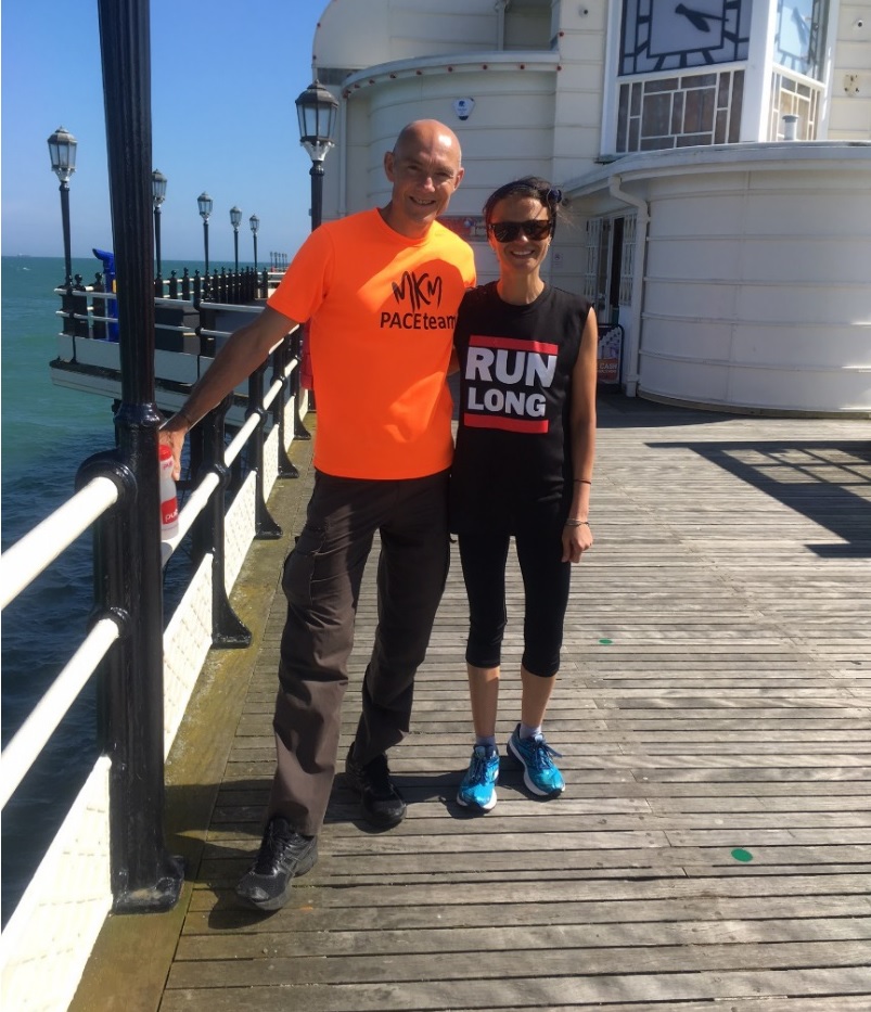Steve and Sim on Worthing Pier – Frost/Nixon, Worthing style